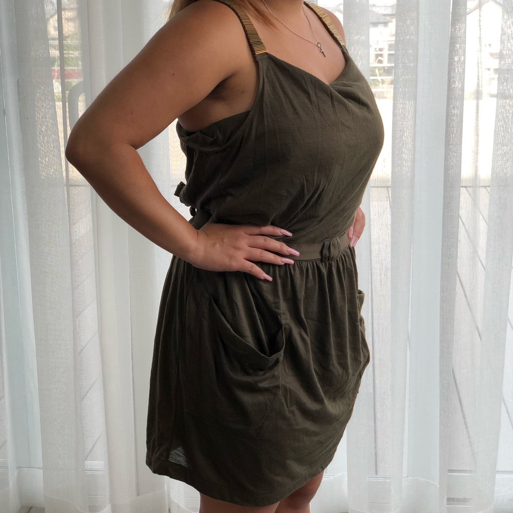 Armani Exchange Olive dress
